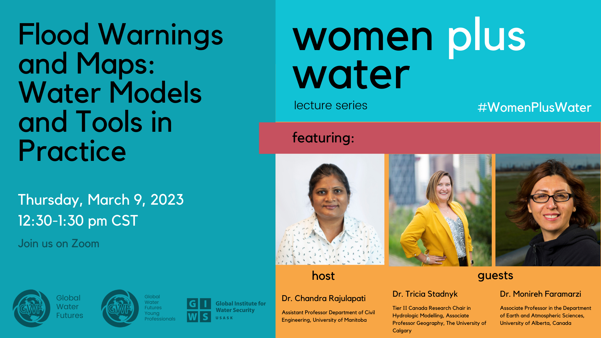 Women Plus Water Lecture Series - Flood Warnings and Maps
