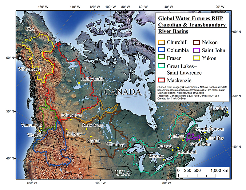 GWF RHP Study Region and Basins